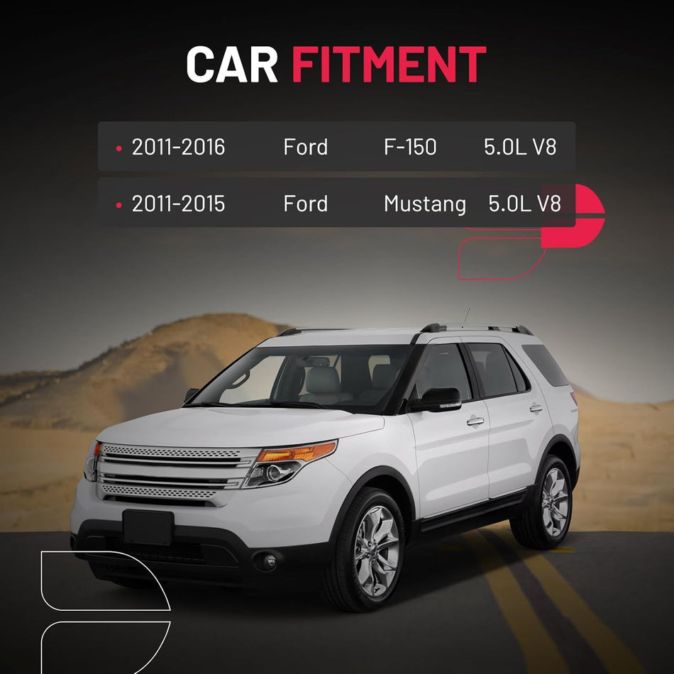 BDFHYK Ignition Coil Pack UF622 and Iridium Spark Plugs SP548 Compatible with 2011-2016 F-150 2011-2015 Mustang 5.0L V8 DG542 BR3Z12029A 522197 LTR6AHX 91276,Set of 8