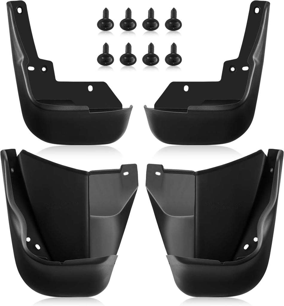 BDFHYK Mud Flaps Splash Guards Easy to Clean Front & Rear Side Mud Guards Compatible with Honda Civic 1996-2000 Without OEM Fender Flares 4 PCS PP and TPO Material
