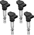 BDFHYK 4PCS Ignition Coil Pack UF411 for VW Beetle Golf Jetta Passat, Audi A3 A4 TT Quattro,1.8L 2.7L L4 V6