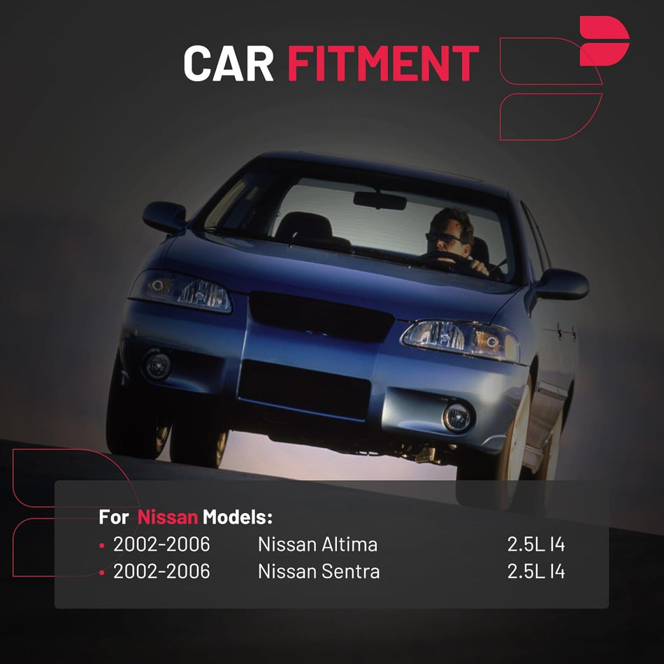 BDFHYK Ignition Coil Pack UF350 and Iridium Spark Plugs 4505 Compatible with Nissan 2002-2006 Altima 2002-2006 Sentra L4 2.5L Sets of 4