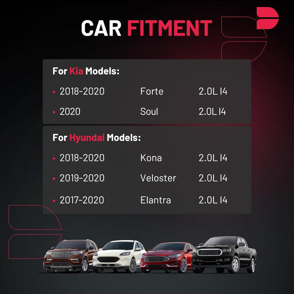 BDFHYK Ignition Coil Pack UF816 and Iridium Spark Plugs ILZKR8C8G Compatible with Hyundai 2017-2020 Elantra 2018-2020 Kona 2019-2020 Veloster,2018-2020 Kia Forte 2020 Soul 2.0L L4 273002E601,Set of 4