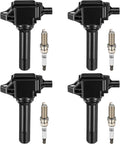 BDFHYK 4 Ignition Coil UF724 and 4 Iridium Spark Plug 93501 for Subaru Forester 2014-2016, Impreza 2013-2015, Legacy 2013-2014
