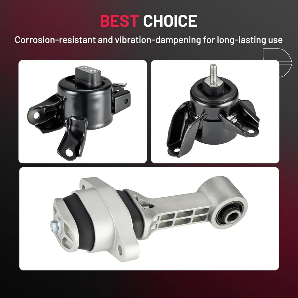 BDFHYK 3PCS Engine Motor and Trans Mounts Compatible with Hyundai Veloster 2012-2016,Compatible with Hyundai Accent 2012-2014 Replace 21830-3X300,21830-1R200,21830-1R050,21830-3Y100,21830-3Z200