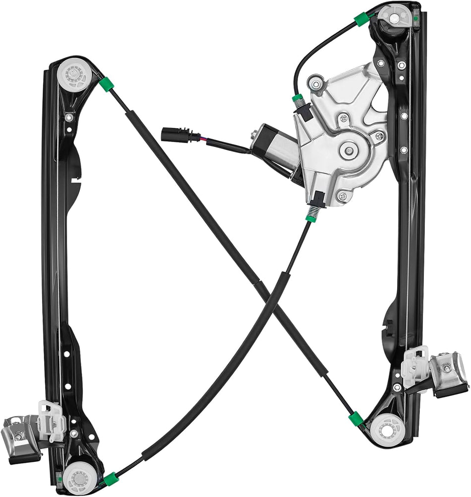 BDFHYK 6S4Z5423201BB Power Window Regulator with Motor Front Left, Compatible with Ford Focus 2000-2007