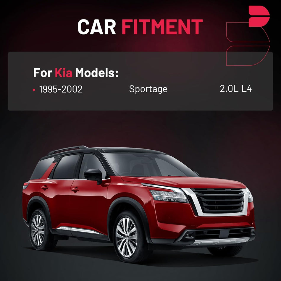 BDFHYK 2 Ignition Coil Pack UF283 and 4 Iridium Spark Plug 7092 Compatible with Kia Sportage 1995-2002 2.0L L4 Coil for E501C 5C1186 E733 52-1574 IC211 88921371 0K013-18-100