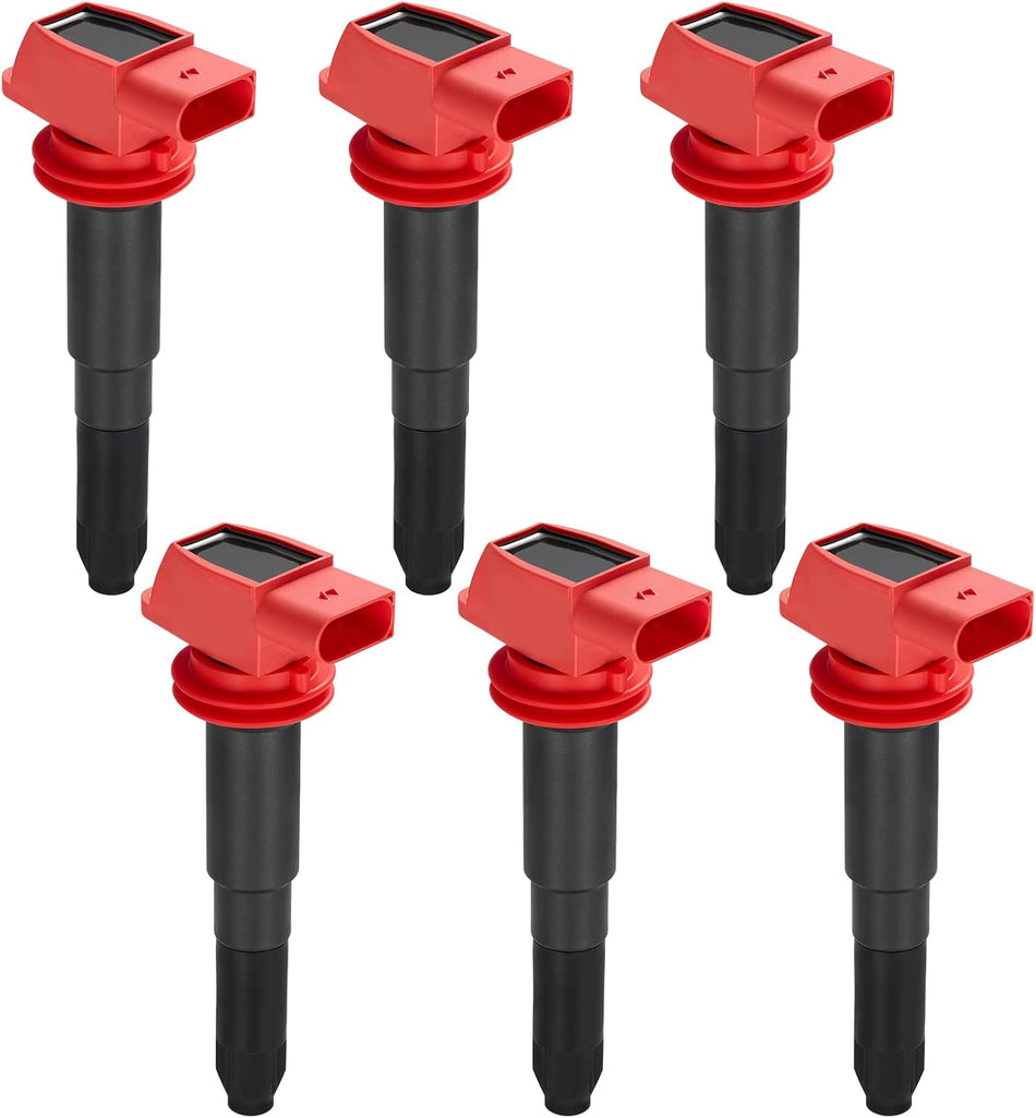 BDFHYK Ignition Coil Packs Compatible with Porsche 2011-2016 Panamera 3.6L V6,2010-2016 Panamera 4.8L V8,2008-2014 Cayenne 4.8L V8,Coil for 94860210411 UF-660 UF660 Set of 6