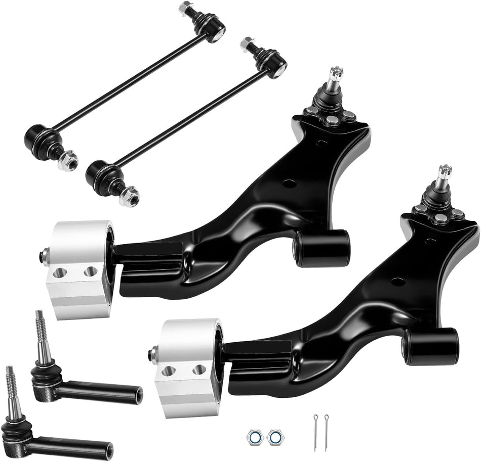 BDFHYK Automotive Replacement Control Arms 6pcs,with Ball Joint Compatible with Chevrolet Equinox 2010-2017, Compatible with GMC Terrain 2010-2017 Replace K623583, K623582,K750188, K750189, ES800640