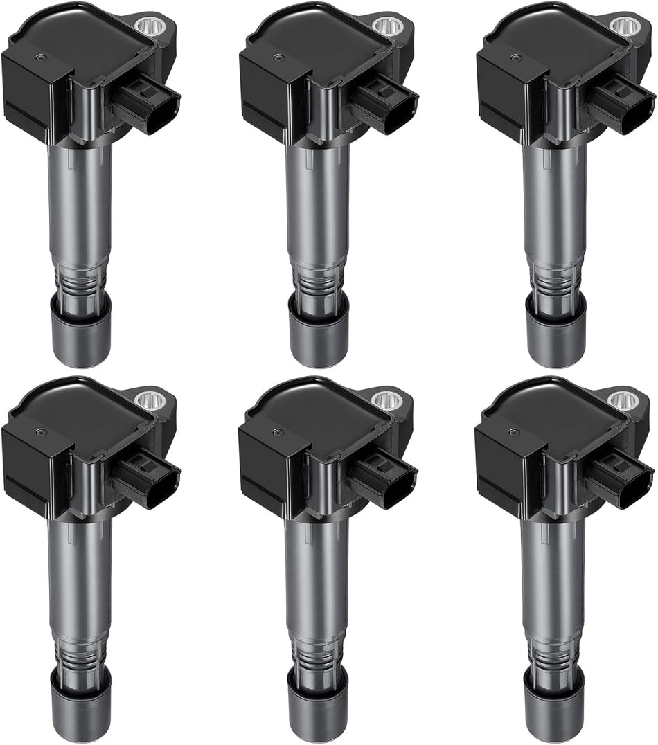 BDFHYK Ignition Coil Packs Compatible with Acura MDX RLX TLX RDX, Compatible with Honda Odyssey Passport Pilot Ridgeline Accord Crosstour V6 3.0L 3.5L Coil for UF713 U5270 GN10733 5C1881 Set of 6