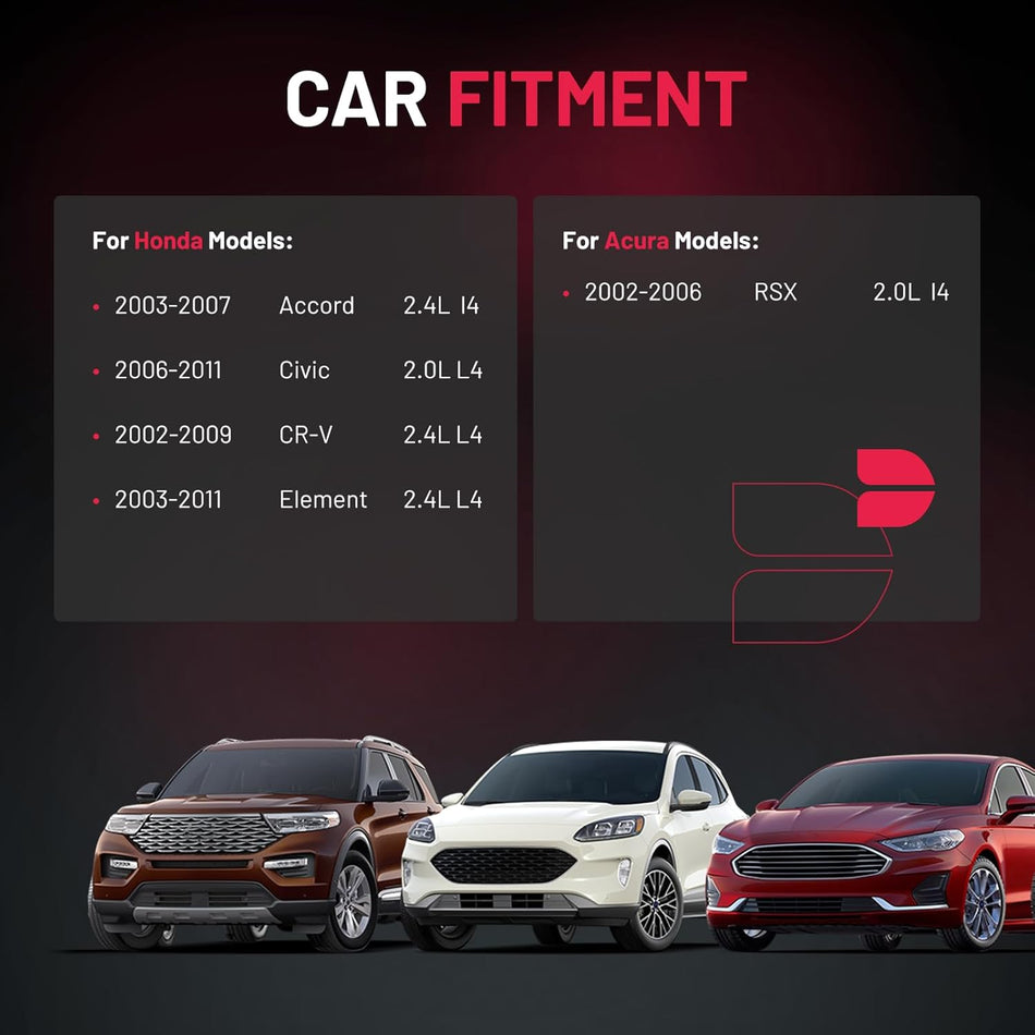 BDFHYK Ignition Coil Pack and Iridium Spark Plugs Compatible with Acura RSX Honda Accord Civic CR-V Element Replacement for UF583 UF311 9807B-561BW,Sets of 4