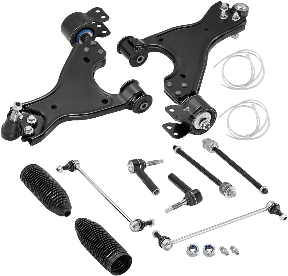 BDFHYK 10PCS Suspension Kit Control Arms,with Ball Joint Compatible with Buick Enclave, Compatible with Chevy Traverse, Compatible with GMC Acadia Limited, Compatible with Saturn Outlook