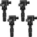 BDFHYK 4PCS Ignition Coil Pack UF604 for 2010-2013 Mazda 3, 2008-2015 Mazda 5 2.3L 2.5L L4