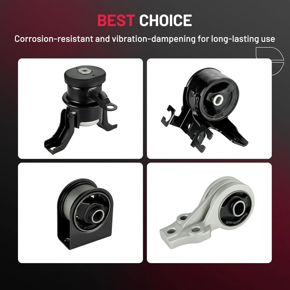 BDFHYK 4PCS Engine Motor and Trans Mounts Compatible with Ford Escape 2005 - 2012,Compatible with Mazda Tribute 2005 - 2011,Compatible with Mercury Mariner 2005 - 2011 Replace DEA: A5446/EM-4033