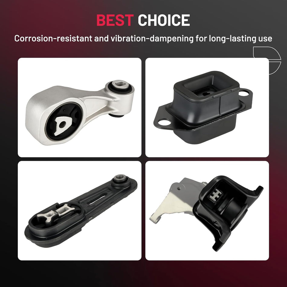 BDFHYK 4PCS Engine Motor and Trans Mounts Compatible with Nissan Sentra 2013-2019 1.8L l4 Replace A7380,A7382,A7376,A4360,9818,9699,9717,9712