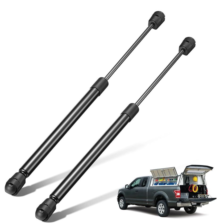 BDFHYK C16-21825 15 inch 28Lbs/125N Gas Strut Shock Lift Support for are Leer Camper Shell Topper Rear Window, Truck Bed Cover, Cabinet lid Door, Trap Door, Outdoor Bench, shed Window, Set of 2