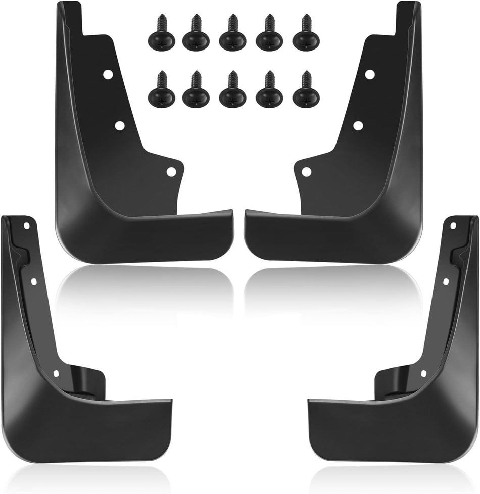 BDFHYK Mud Flaps Splash Guards PP and TPO Material Front & Rear Side Mud Guards Compatible with Ford Edge ST Sport Utility 2019-2020 Easy to Clean