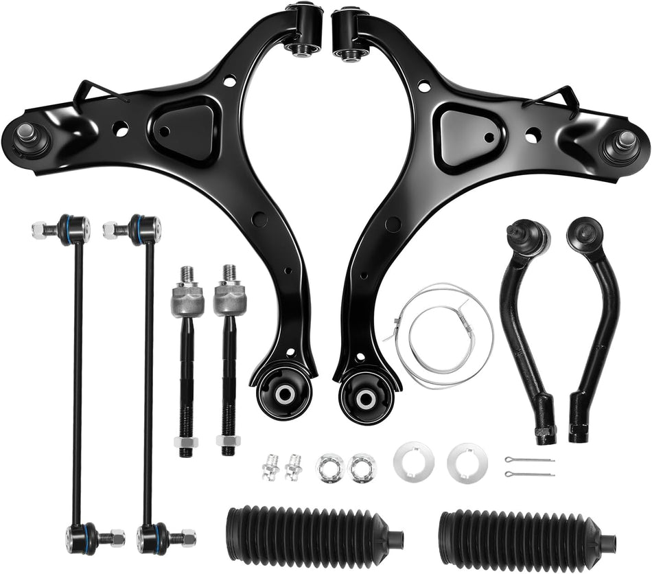 BDFHYK Control Arms 10pcs,with Ball Joint Compatible with Hyundai Santa Fe 2007-2012, Compatible with Kia Sorento 2011-2013 Replace K621685,K621686,ES800035,ES800055,EV800231,K750204,K750205