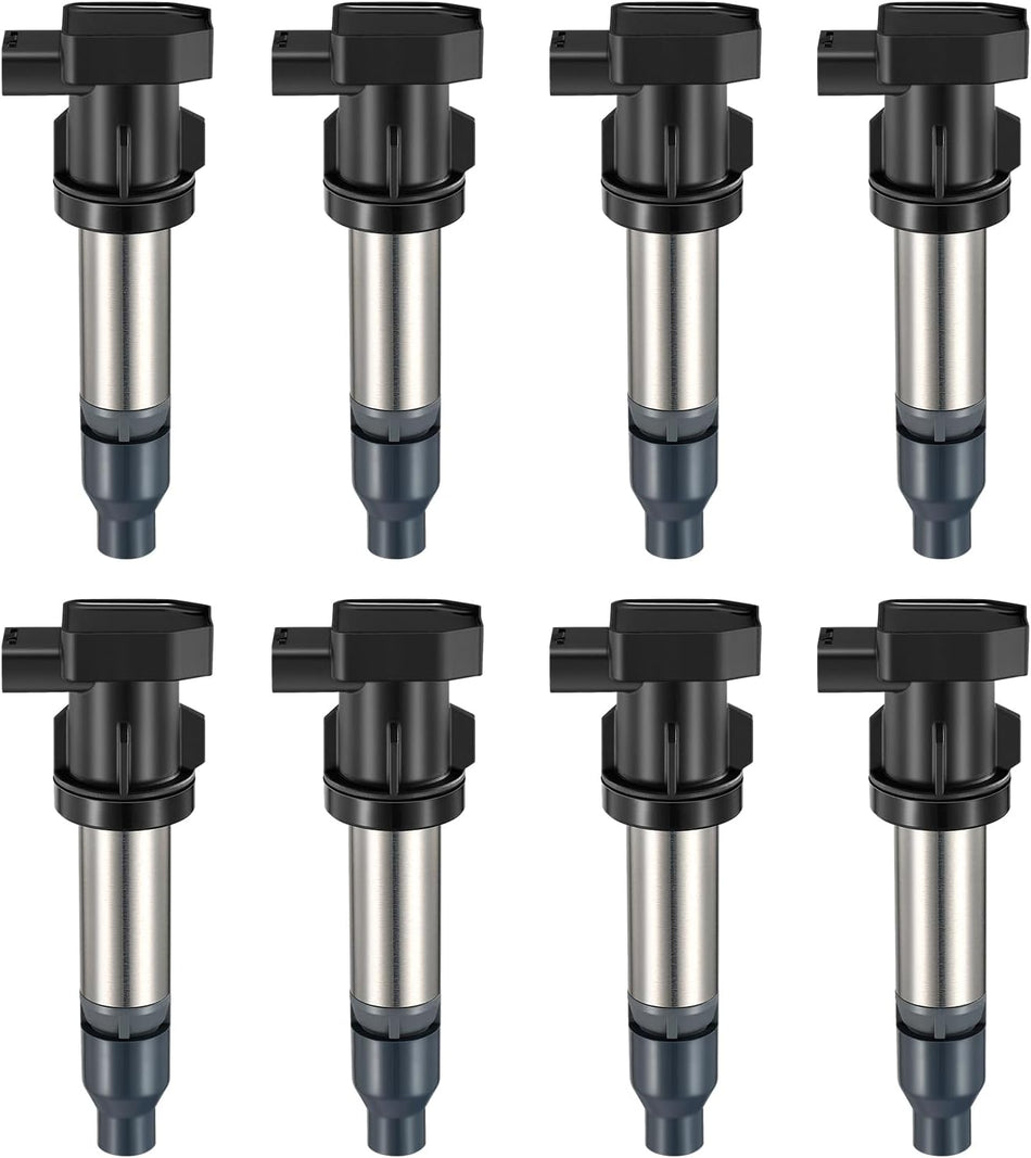 BDFHYK Ignition Coil Pack Set of 8 Compatible with Buick 07-11 Lucerne, Compatible with Cadillac 07-11 DTS,07-09 SRX, 07-10 STS, 07-09 XLR 4.4L 4.6L V8 Replacement for UF543 12597745 GN10453 48720