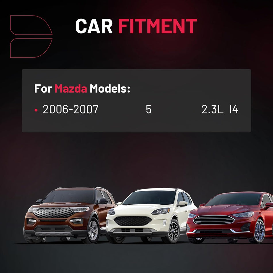 BDFHYK 4 Ignition Coil Pack UF541 and 4 Iridium Spark Plug SP432 Compatible with Mazda 2006-2007 5 2.3L l4 Coil for 5C1741 C779 5C1741 COP271 GN10400 48736 1788395