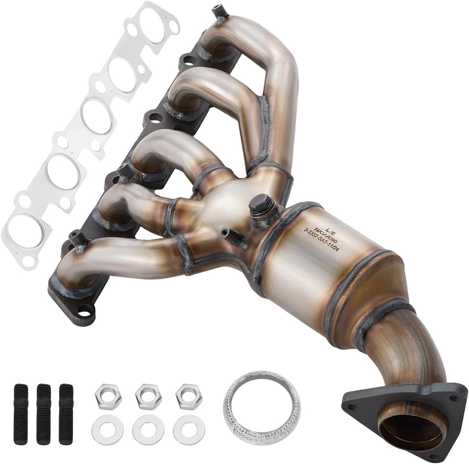 BDFHYK Front Exhaust Manifold Catalytic Converter with Gasket Kit Compatible with Chevrolet Colorado 04-06, Compatible with GMC Canyon 04-06, L5 3.5L, EPA Compliant, Replace 642196