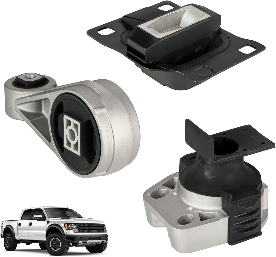 BDFHYK 3PCS Engine Motor and Trans Mounts Compatible with Ford Focus 2005-2007 2.0L l4 Replace A5312,3S4Z6038BA,5S4Z6038AA,5S4Z6038BA,5S4Z6038BB,5S4Z6038CA,9T1Z6038A,A2939,9T1Z6068B,YS4Z6068AA,A2986