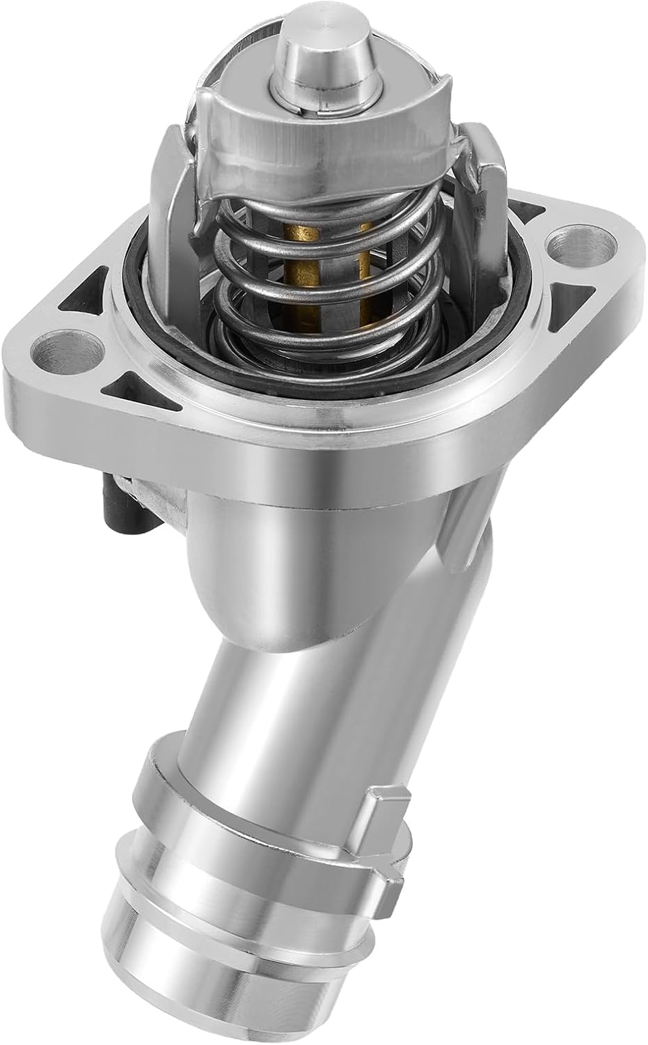 BDFHYK 902-5210 Upgrade Aluminium Coolant Thermostat Housing Assembly Compatible with Hyundai Elantra Elantra GT Kona Veloster, Compatible with Kia Forte Forte5 Seltos Soul