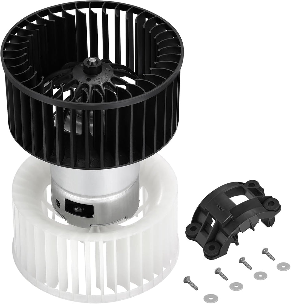 BDFHYK AC Heater Blower Motor Fan 700165 Compatible with BMW 318ti 320i 323Ci 323i 323ti 325Ci 325i 325xi 328Ci 328i 330Ci 330i 330xi X3,HVAC Blower Motor Assembly Replacement for 75808 15-80172