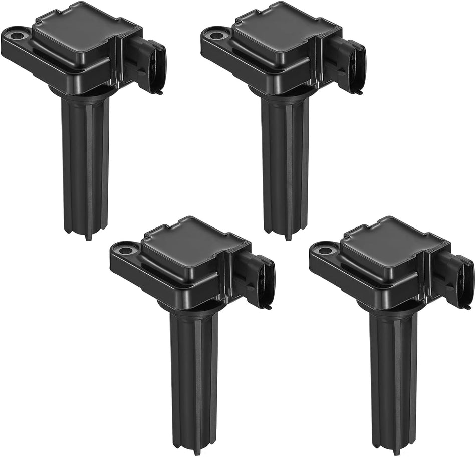 BDFHYK Ignition Coil Packs Compatible with Saab 2003-2011 9-3, 2010-2011 9-3X 2.0L l4, Coil for C1430 GN10592 12787707 H6T60271 UF-526 5C1423 SKIC117 5C1423 COP300 1788440 UF526 GN10592 C732 Set of 4