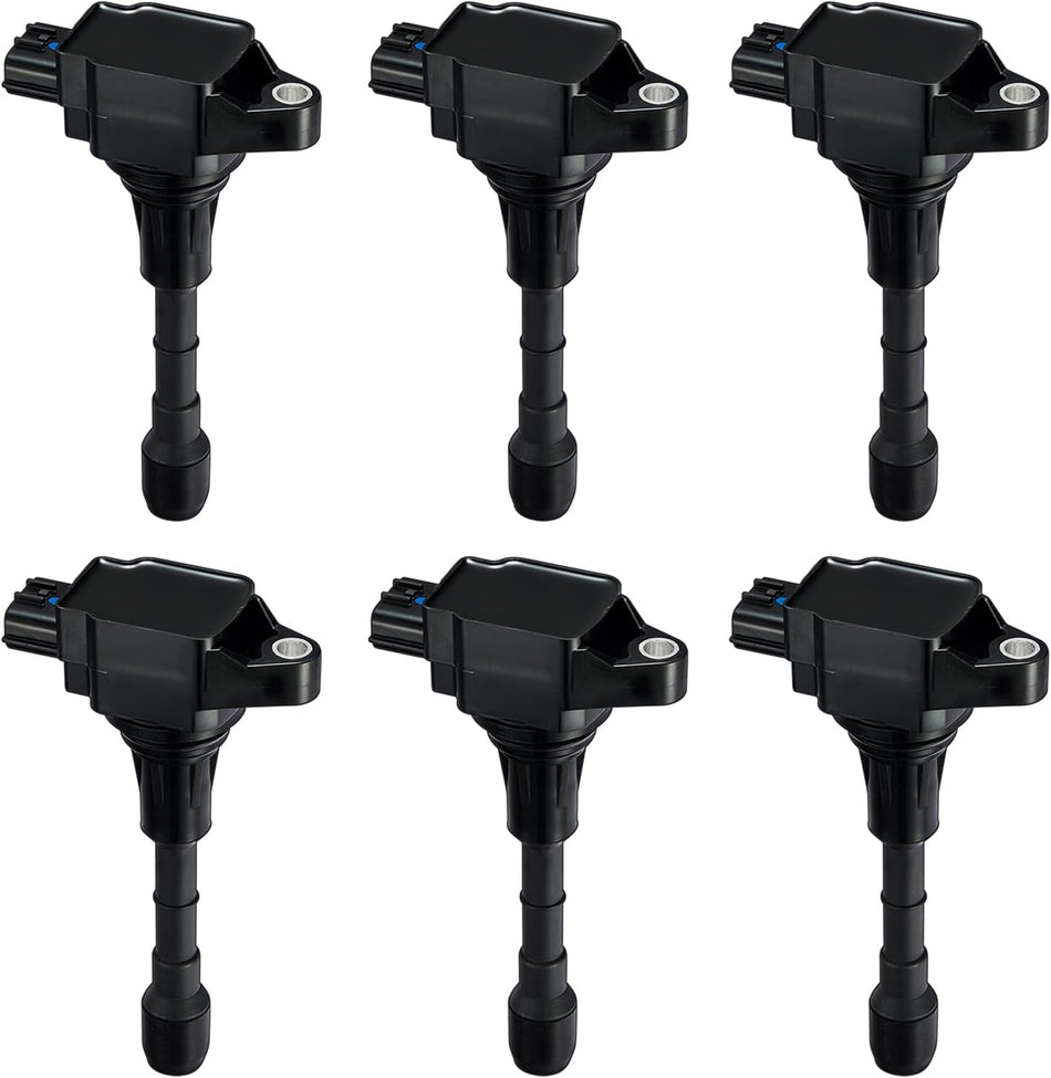 BDFHYK Ignition Coil Pack UF550 Set of 6 Compatible with Nissan Altima Maxima Murano Pathfinder Quest,Compatible with Infiniti EX35 FX35 Q50 2.5L 3.5L V6 Replacement for C1670 22448JA11C UF-550