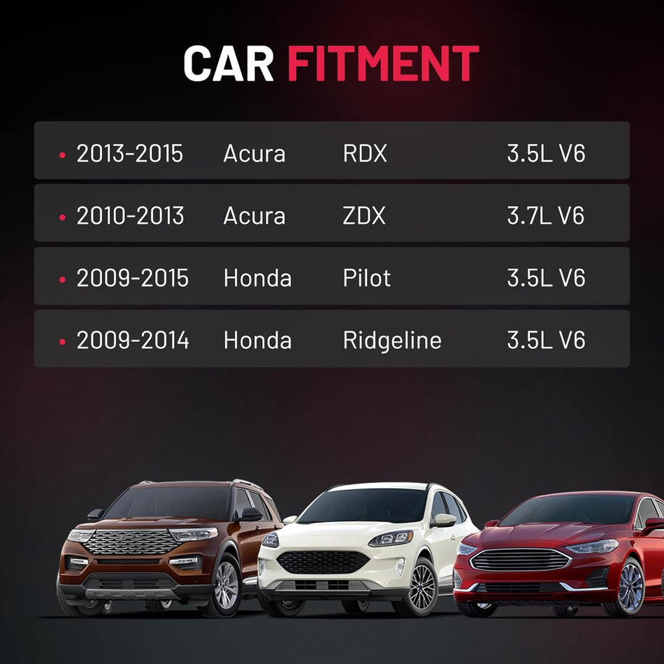 BDFHYK Coil Pack UF624 and Iridium Spark Plugs 97390 Compatible with Acura RDX ZDX Honda Pilot Ridgeline 3.5L 3.7L V6, Sets of 6