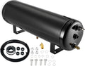 BDFHYK 4.0 Gallon Air Tank,3 Ports with 1/4-Inch NPT Thread and 4 Ports with 3/8-Inch NPT Thread,200 PSI Rated for Air Suspension System,Air Brake System,Tire Inflation,and Truck & Train Horns