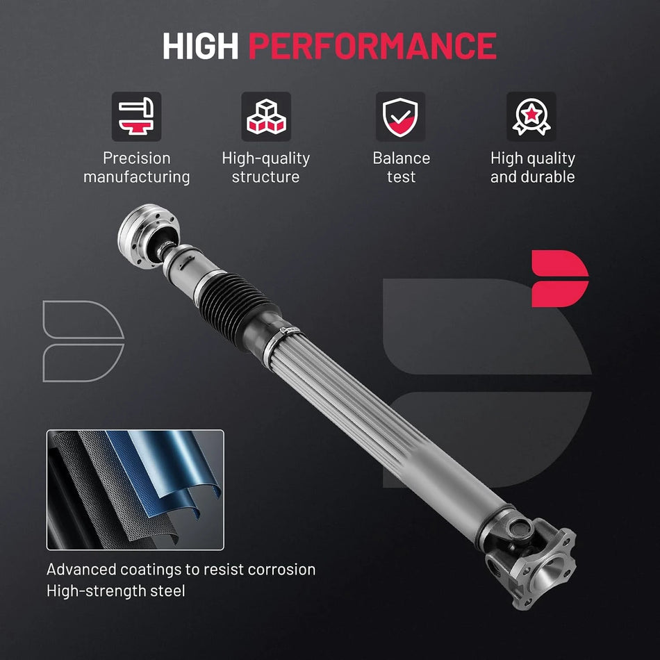 65-3064 Front Drive Shaft Assembly for 2012-2017 Jeep Wrangler 3.6L V6, 2007-2011 JeepWrangler 3.8L V6
