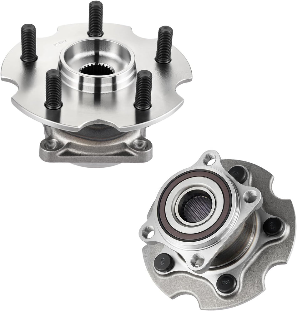 512374 2PCS Rear Wheel Bearing and Hub Assembly 5 Lugs 4WD For Toyota RAV4 2006-2018