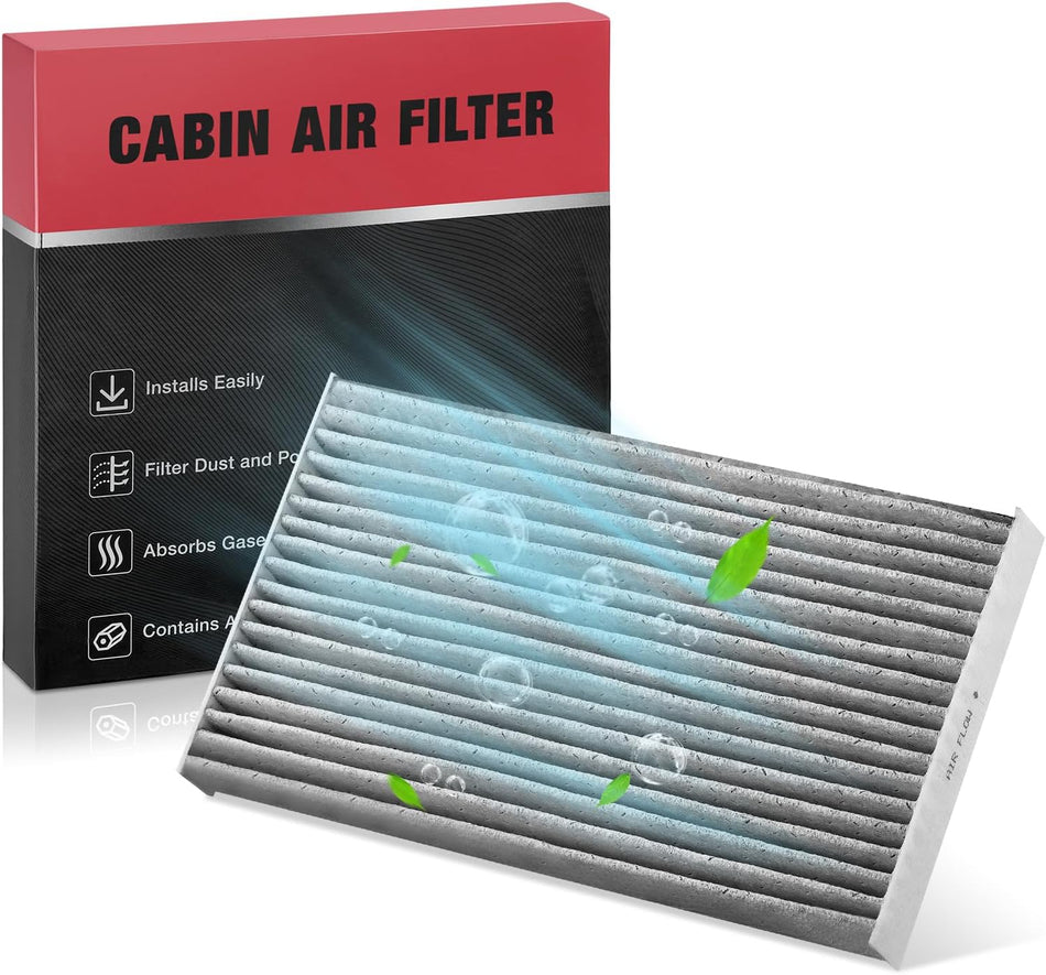 BDFHYK CF11177 Cabin Air Filter w/Activated Carbon Replacement Compatible with Nissan 2009-2014 Cube, 2011-2023 LEAF, 2011-2017 Juke, 2013-2019 Sentra