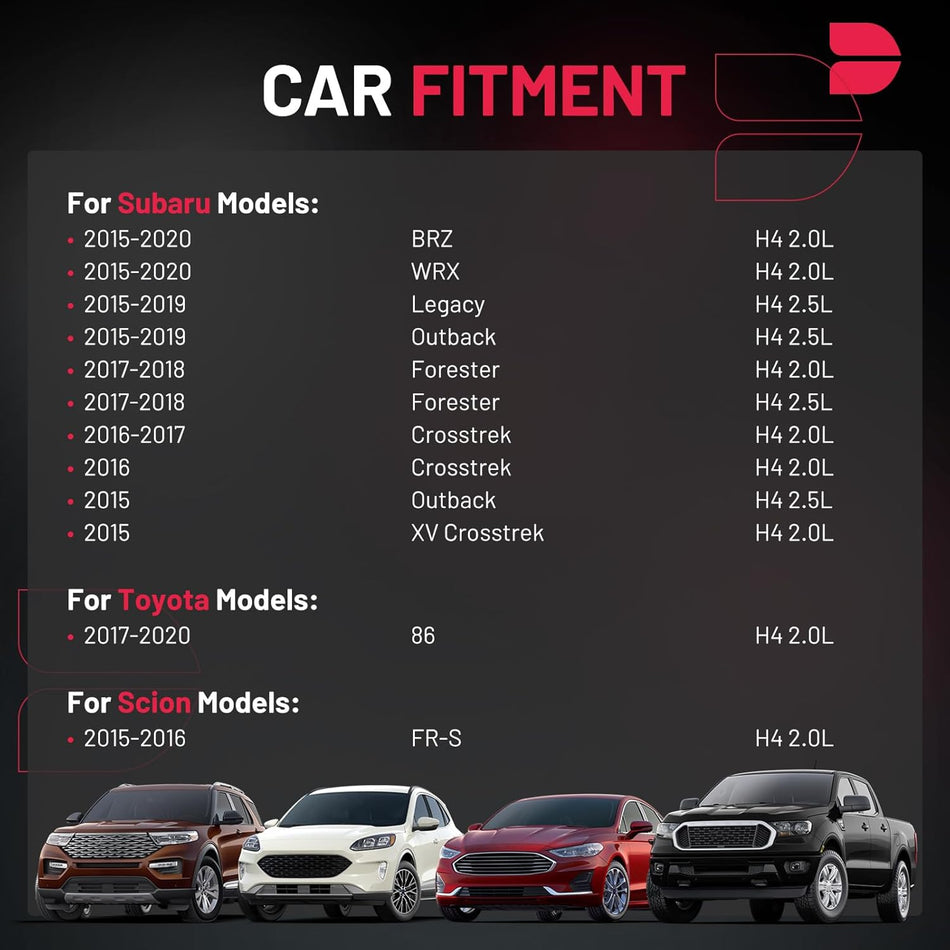 BDFHYK Ignition Coil Packs Compatible with Subaru BRZ WRX Legacy Outback Forester XV Crosstrek,Compatible with Scion FR-S H4 2.0L 2.5L 2015 2016 2017 2018 2019 2020 Coil for UF747 UF767 UF769 Set of 4