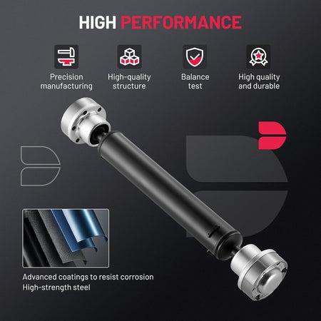 Dodge Durango front driveshaft assembly for listed 3.6L AWD applications