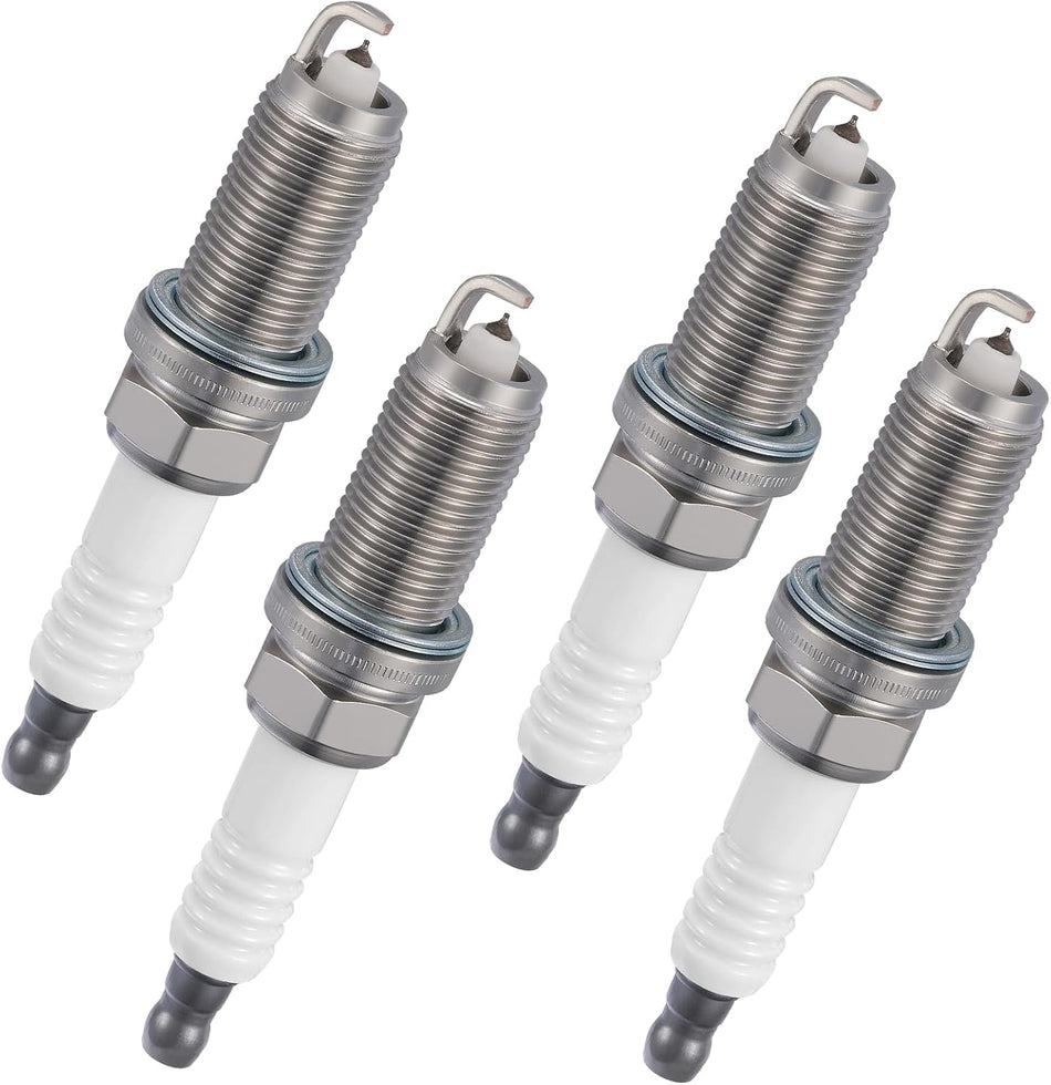 BDFHYK 5018 Iridium Spark Plugs Compatible with Chrysler compatible with Dodge for Fiat for Hyundai for INFINITI 2.0L 2.5L 4.0L L4 V6 Replacement for LFR5AGP Set of 4