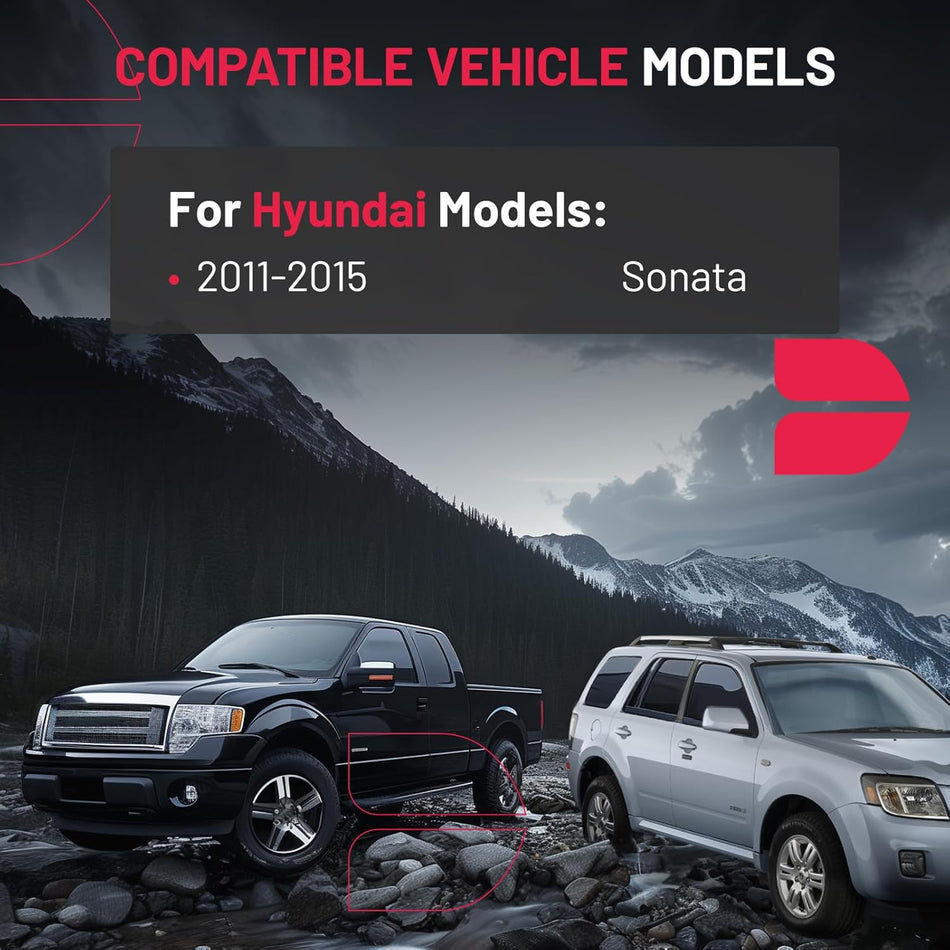 SYERAL Power Door Lock Actuator Rear Right Driver Side Compatible with Hyundai Sonata 2011-2015 Replacement for 931509 814203S000 81420-3S000 81420 3S000 DLA1090