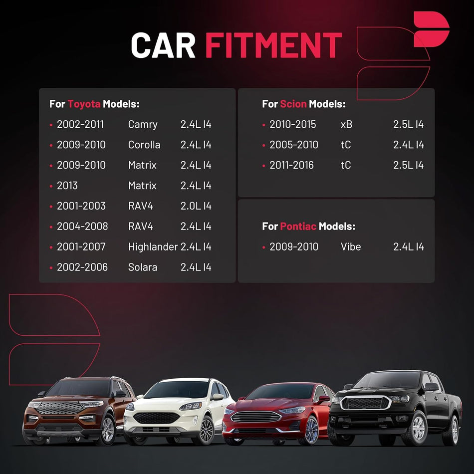 BDFHYK High Performance Ignition Coil Compatible with Toyota Camry Highlander Matrix RAV4 Solara Lexus Pontiac Scion L4 2.0L 2.4L UF333 D511C C1330