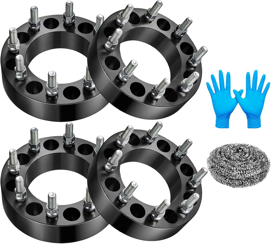 BDFHYK 8x170mm Wheel Spacer 2 inch (50mm) Compatible with F250 F350 Super Duty 2003-2018,Excursion 2003-2005 M14x1.5 87.1mm Hub Bore Compatible with 03-05 Excursion, Set of 4,Not Hubcentric