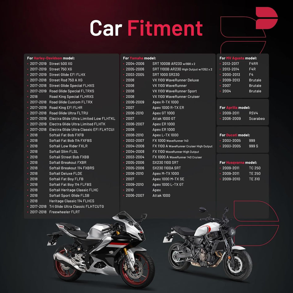 BDFHYK BR8ES Iridium Spark Plugs Compatible with Honda 1976-2002 for Yamaha 1982-2006 for Kawasaki 1980-2003 50cc 125cc 300cc 750cc 1000cc 1986-1989 Engine Replacement for 5422, Set of 4