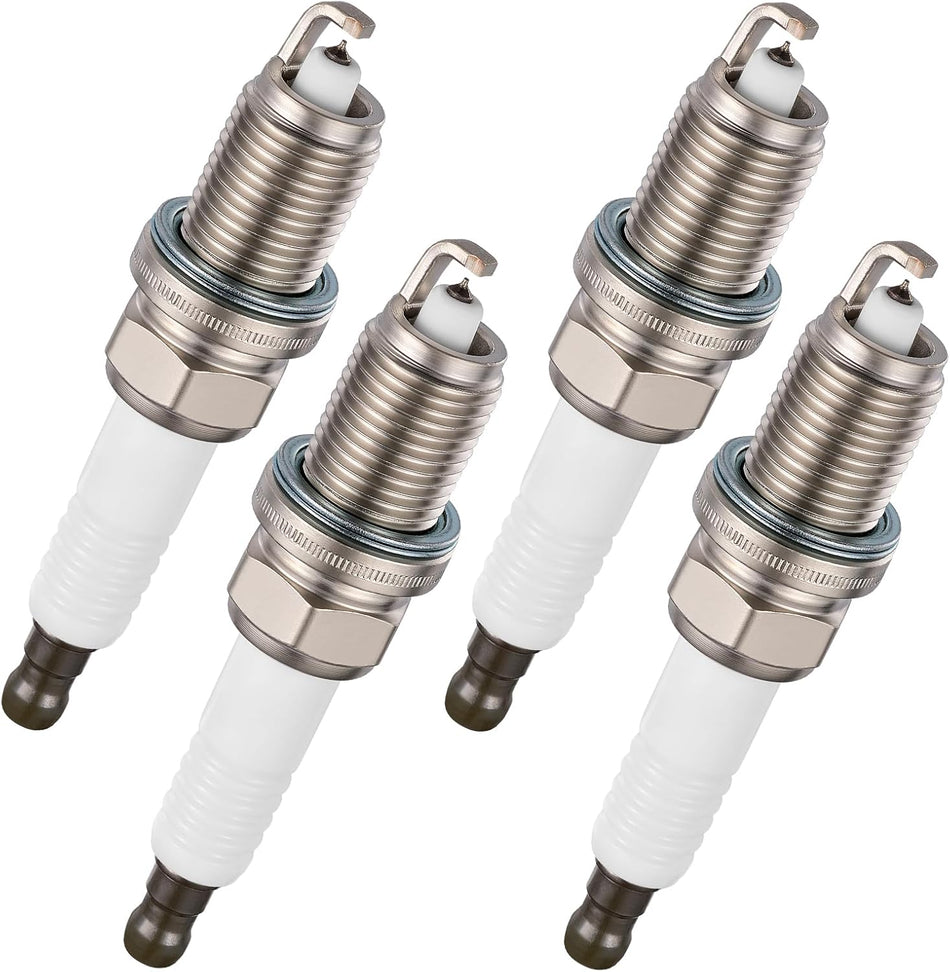 BDFHYK 6707 Iridium Spark Plugs Compatible with CL EL Integra MDX 200 Sebring Avenger Caliber Accord Civic Odyssey Pilot Elantra Compass Patriot Soul B2600 MX-6 Protege, Set of 4
