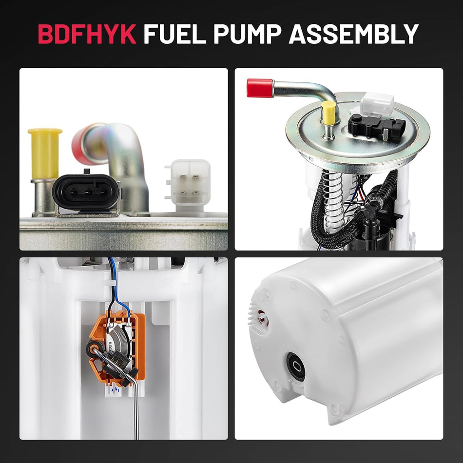 BDFHYK Electric Fuel Pump Assembly E3707M Compatible with 05-06 Chevrolet SSR, 05-07 Buick Rainier, Chevy Trailblazer, GMC Envoy, ISUZU Ascender, SAAB 9-7X