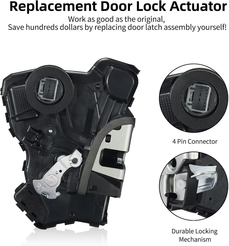 SYERAL Power Door Lock Actuator Front Right Passenger Side 931-403 Latch Motor Replacement for Toyota 4Runner Camry Corolla Tundra Sequoia, Lexus ES350 GS350 LS460 RX450h Scion tC xB xD iQ