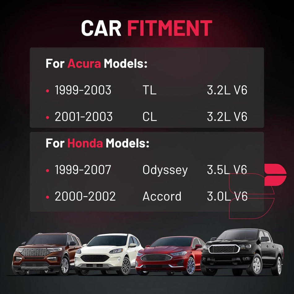 BDFHYK Ignition Coil Pack and Iridium Spark Plugs Compatible with Honda Odyssey Acura CL TL Accord 3.0L 3.2L 3.5L V6. UF242 30520P8EA01 4503, Sets of 6