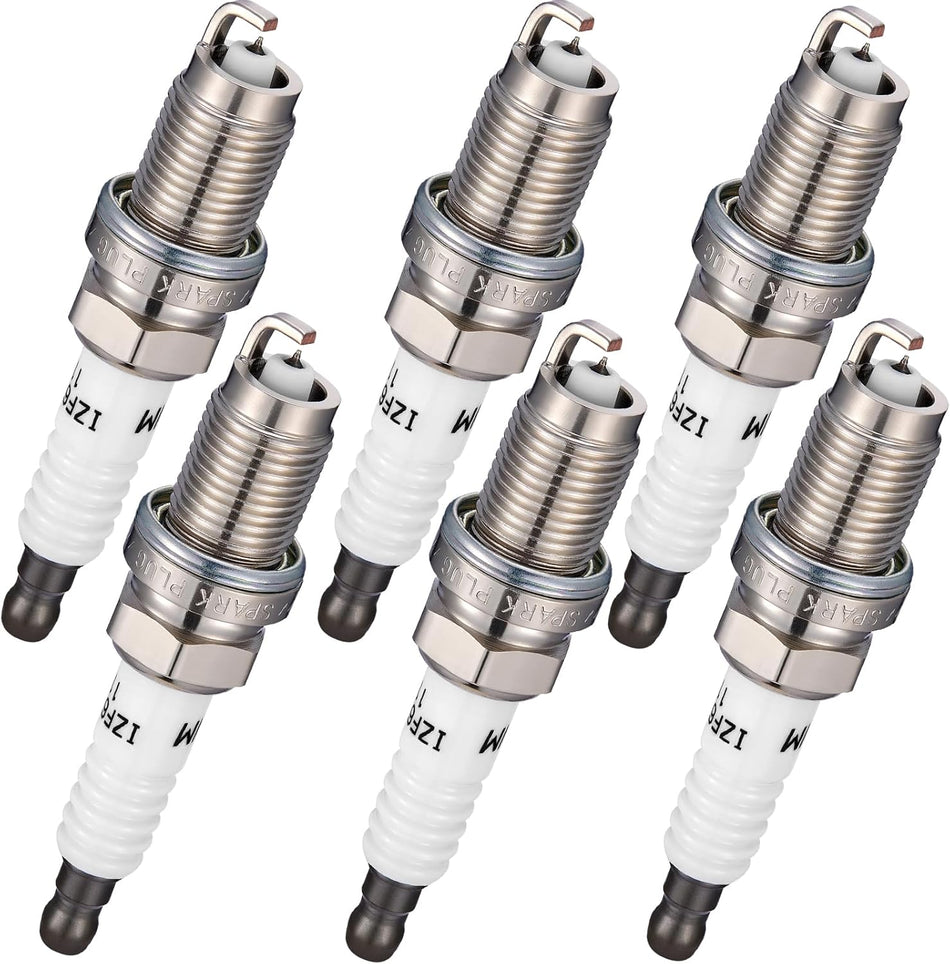 BDFHYK 6994 Iridium Spark Plugs Compatible with Acura CSX MDX RL RSX TL TSX,Compatible with Honda Accord Civic CR-V Element 2.0L 2.4L 3.0L 3.2L 3.5L 3.7L Replacement for IZFR6K11 9807B5617W Set of 6