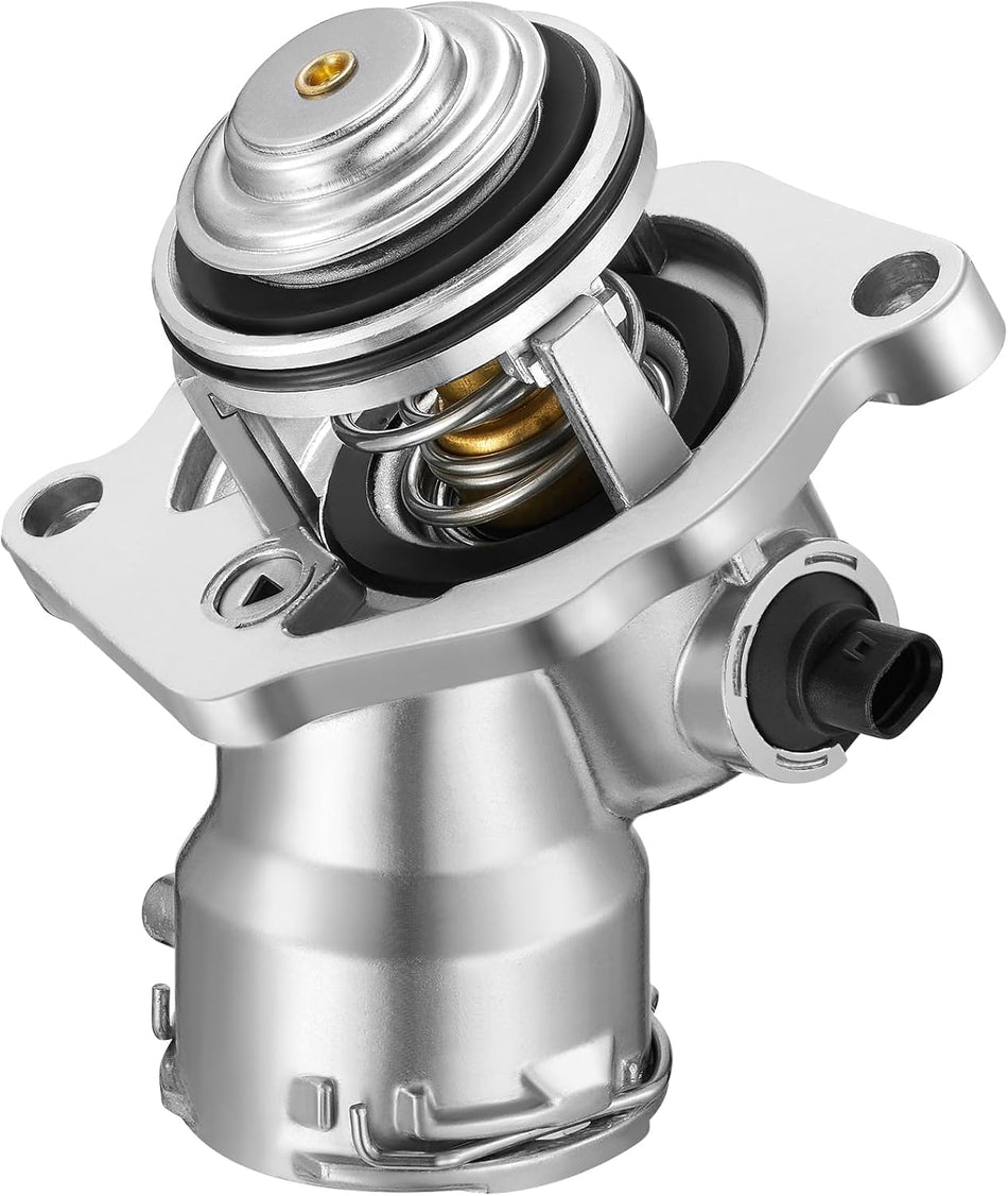 BDFHYK 902-5912 Upgrade Aluminium Coolant Thermostat Housing Assembly Compatible with Mercedes-Benz C230 C250 C280 C300 E350 E400 GLK350 ML450 R350 S400 SLK300 SLK350 2.5L 3.0L 3.5L Replace 2722000415