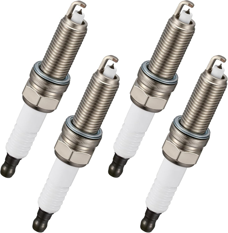 BDFHYK Iridium Spark Plugs Compatible with Hyundai Azera Elantra Tucson for Kia Forte Cadenza Optima Rondo Sedona Sorento Soul 1.8L 2.0L 2.4L 3.3L 3.5L 3.8L L4 V6 Engine Replacement for 9686, Set of 4