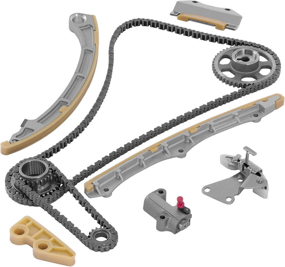 BDFHYK 2.0 Engine Timing Chain Kit with Chain Guide Sprocket Tensioner Compatible with Honda Civic 2002-2011 2.0L, 2012-2015 2.4L, Compatible with Acura RSX 2002-2006 2.0L L4 DOHC