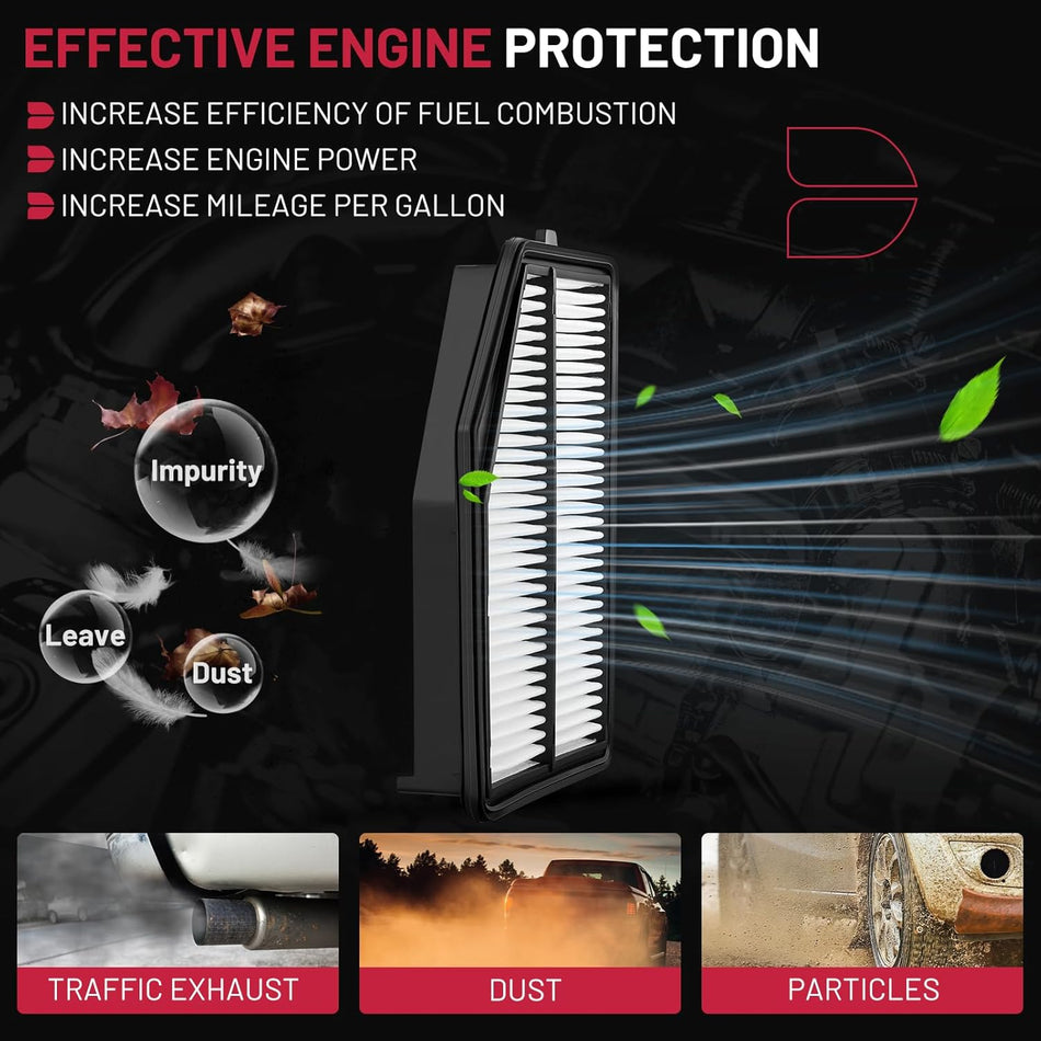 BDFHYK CA11945 Engine Air Filter Compatible with Honda 2015 2016 CR-V L4 2.4L, Replace # FA8197 CA11945 WA10269 A38197
