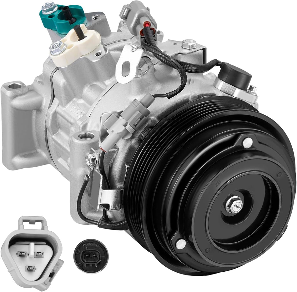 BDFHYK 198310 Air Conditioning A/C Compressor with Clutch Compatible with Toyota RAV4 L4 2.5L 2013 2014 2015 2016 2017 2018